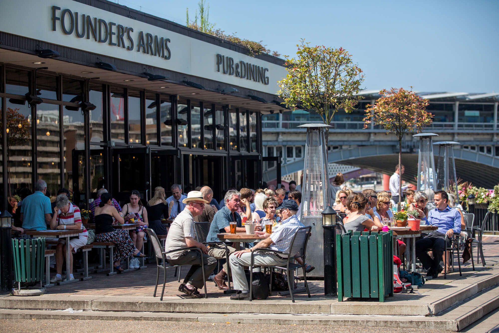 Exterior of the Founders Arms pub in Blackfriars