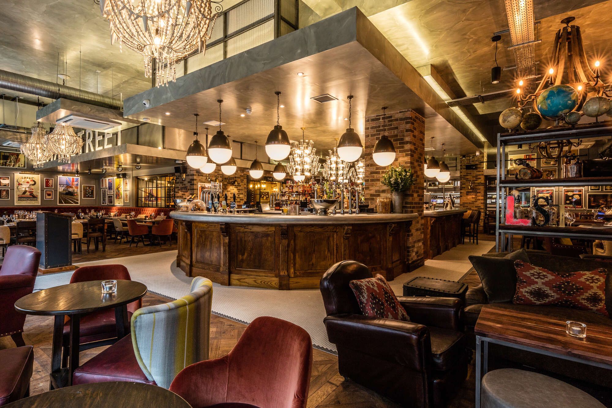 Bar area at the Leman Street Tavern