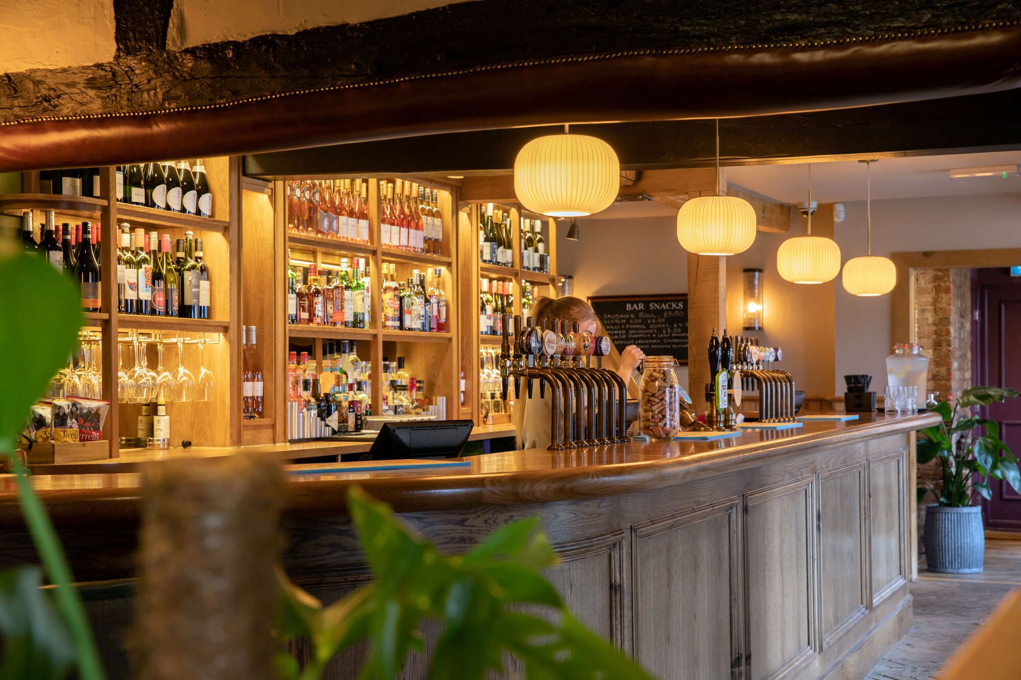 Bar area at Merlin's Cave, Chalfont St Giles