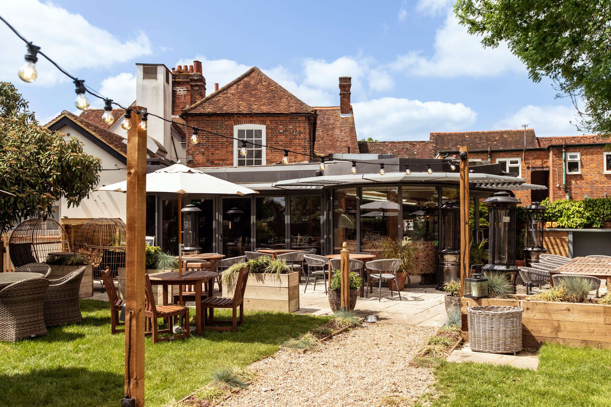 Large garden of Merlin's Cave, Chalfont St Giles