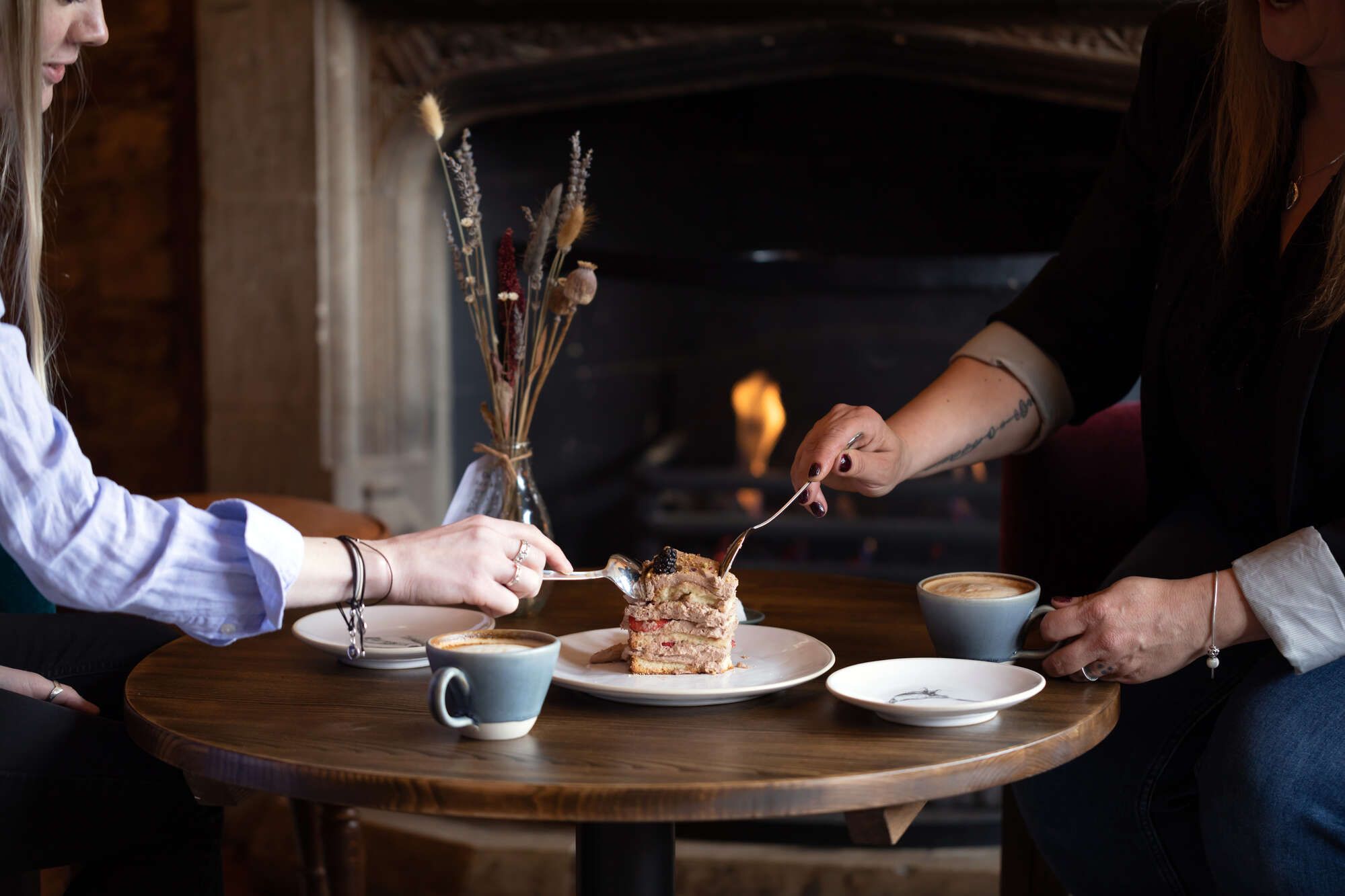 Fireplace at The Chequers, Walton on the Hill