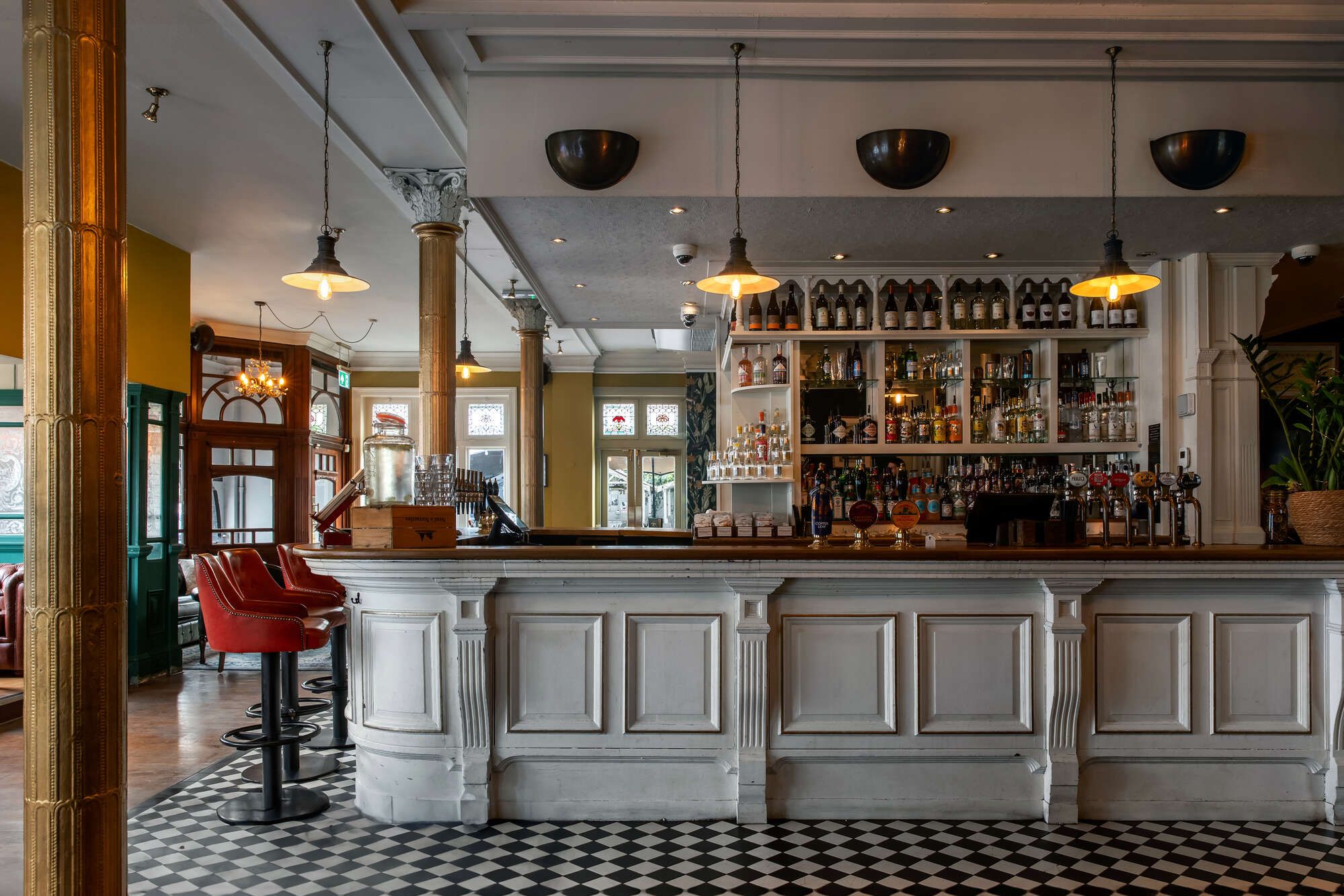 Interior of The County Arms, best pub in Wandsworth Common