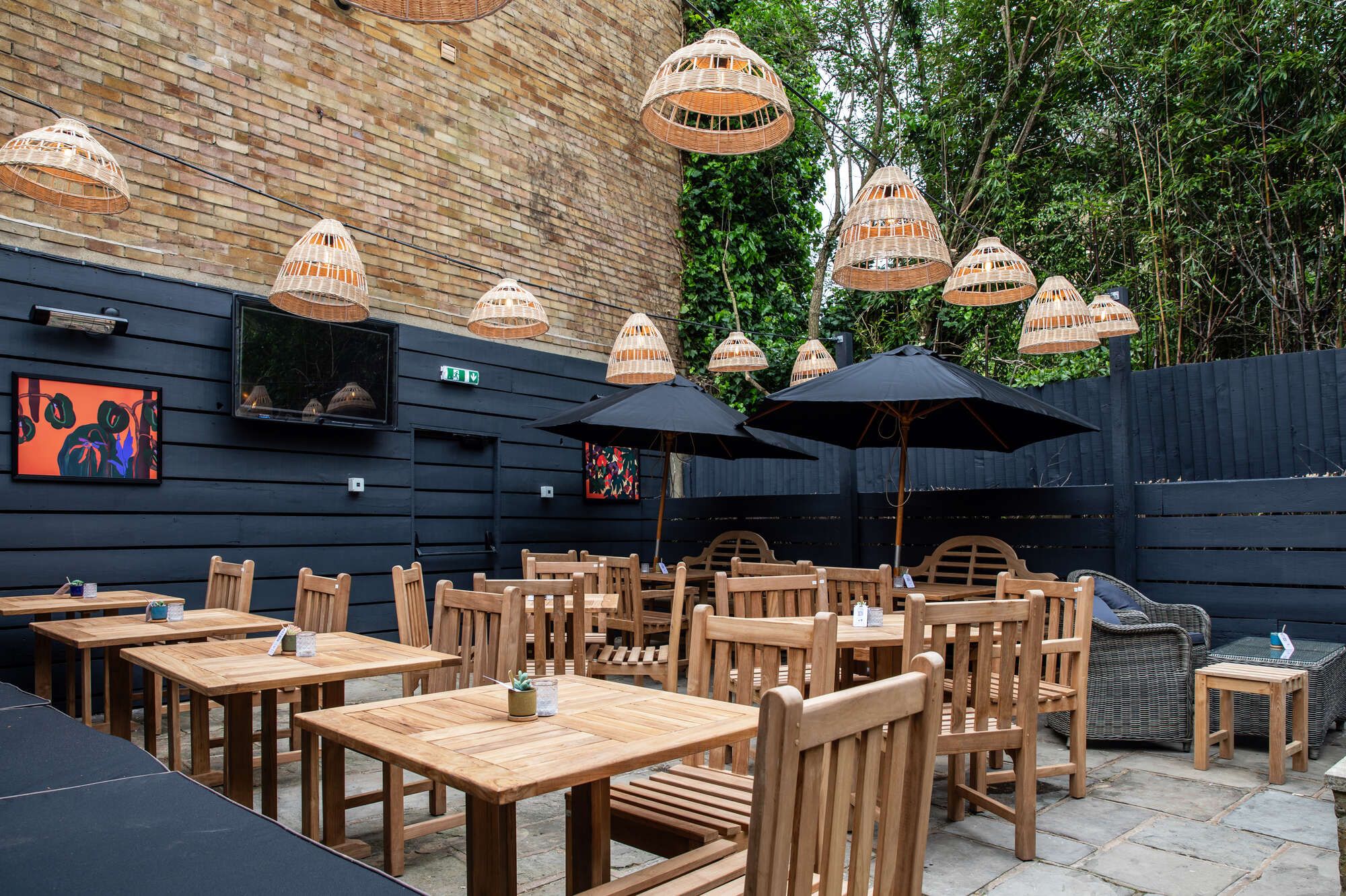 Beer Garden at the Lord Palmerston, in Tufnell Park