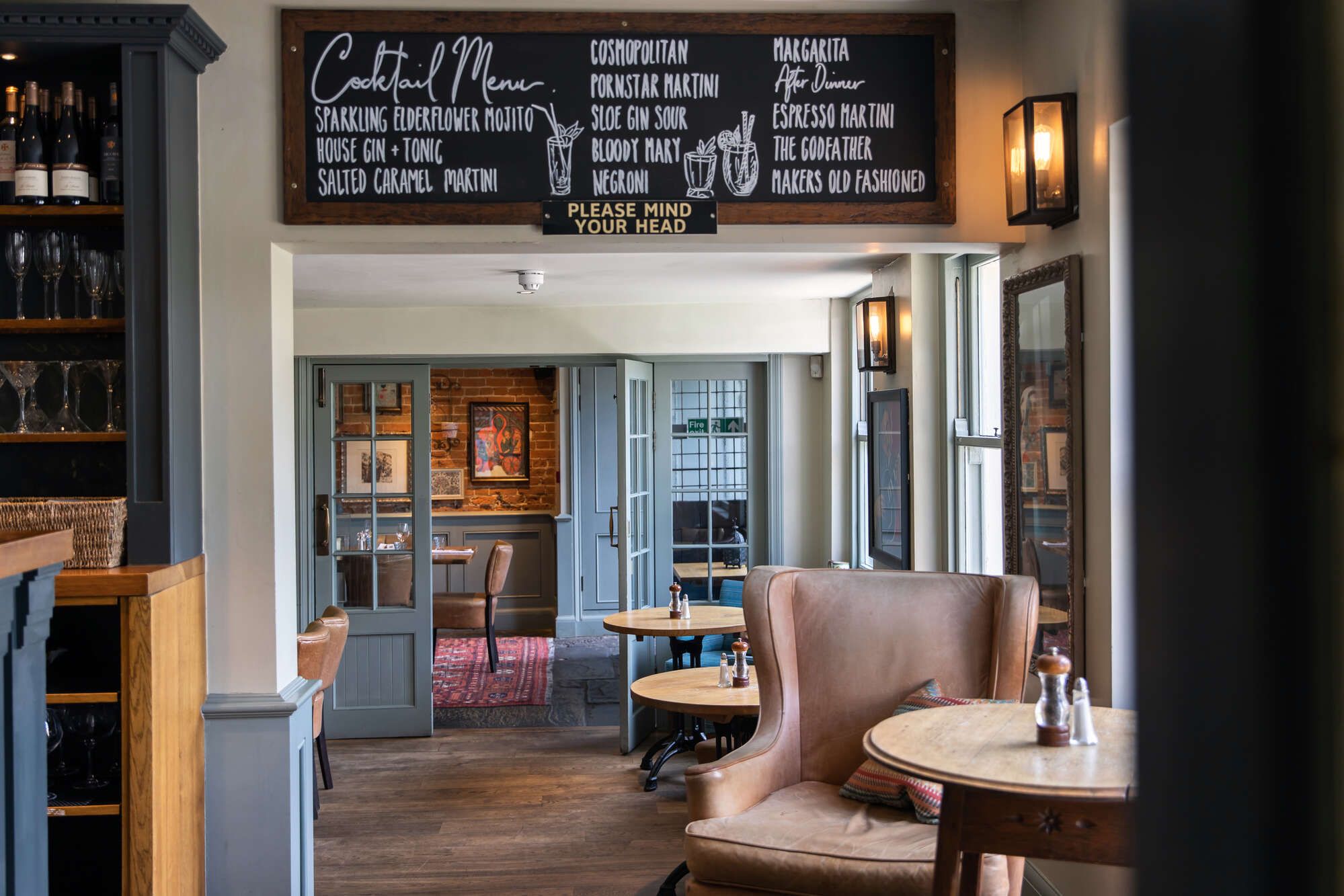 Cosy interiors at The Wheatsheaf, Esher