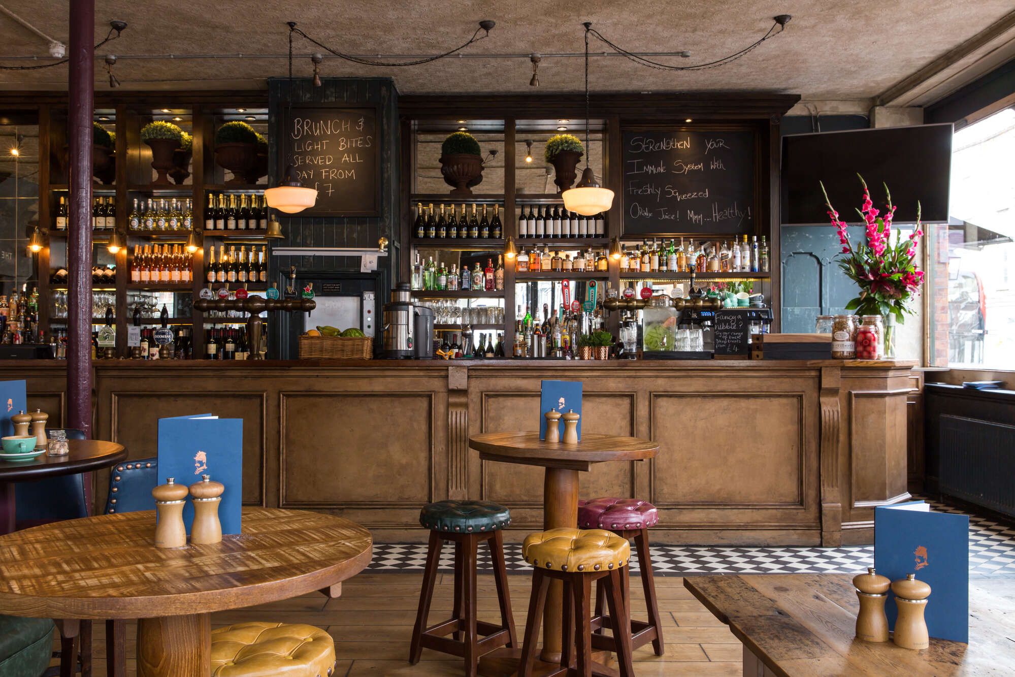 Interior of the Northcote pub in Clapham Junction