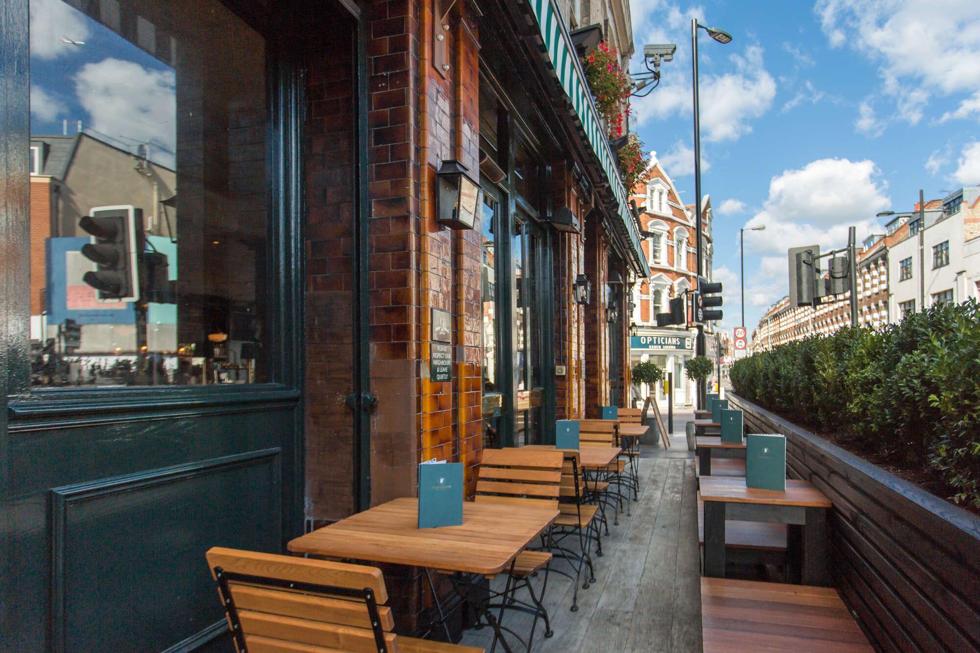 Terrace at the Northcote pub in Clapham Junction