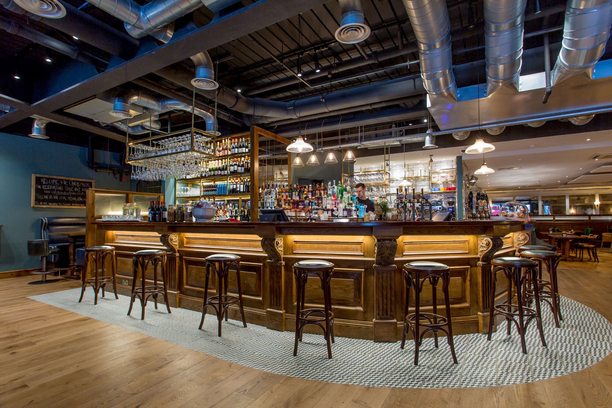 Bar area at the Candlemaker