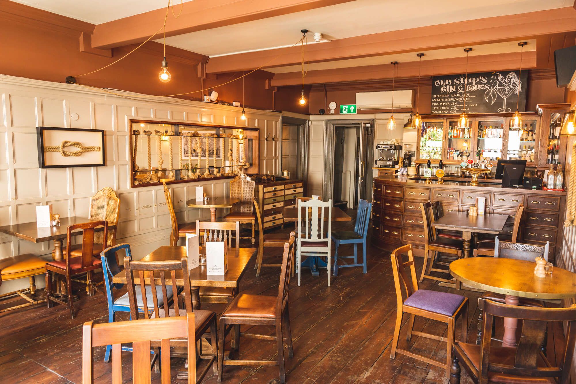 Interiors of the Old Ship pub in Richmond