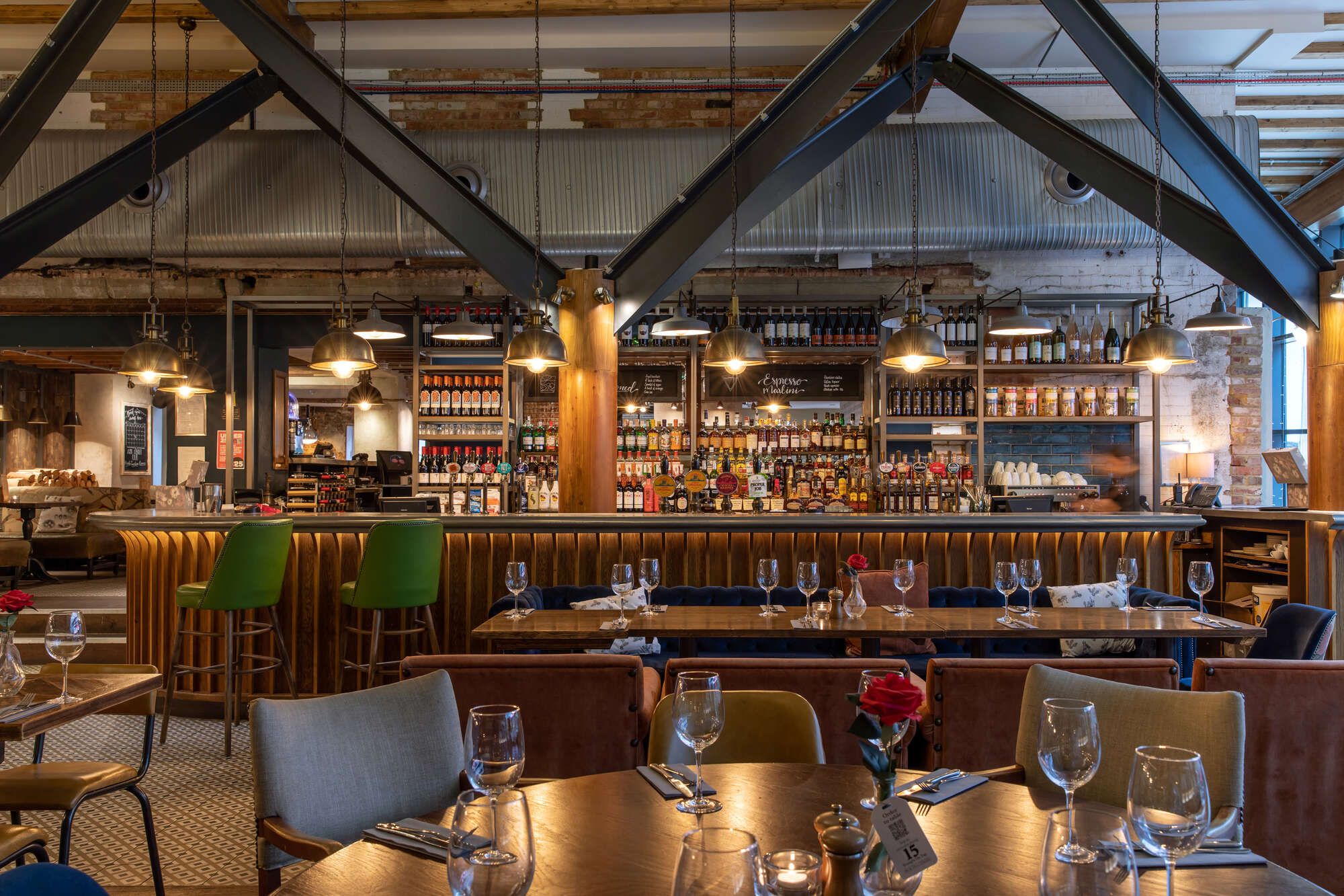 Bar area at the Bull, Bracknell