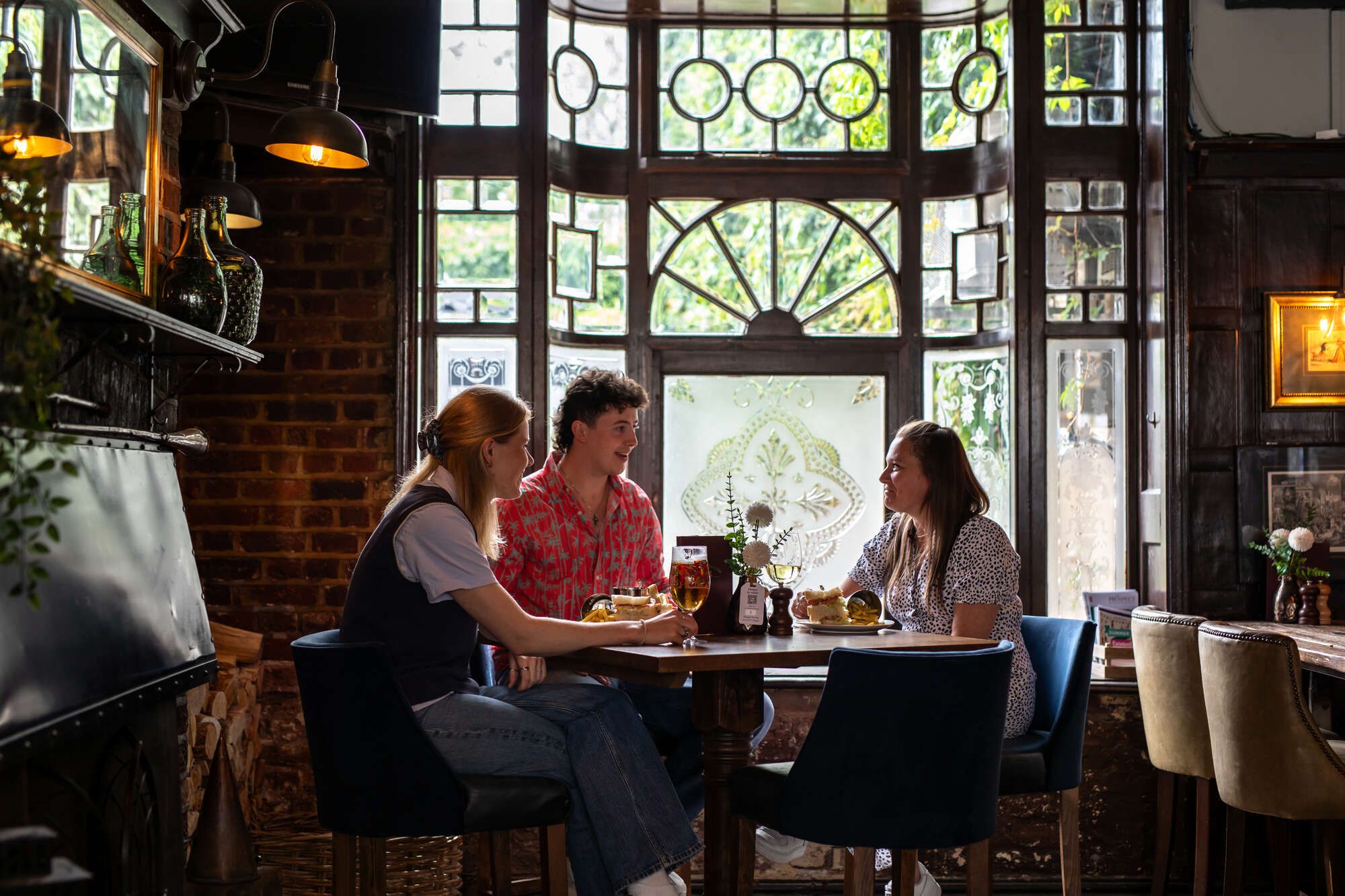 Interiors of the Coach & Horses pub in Barnes