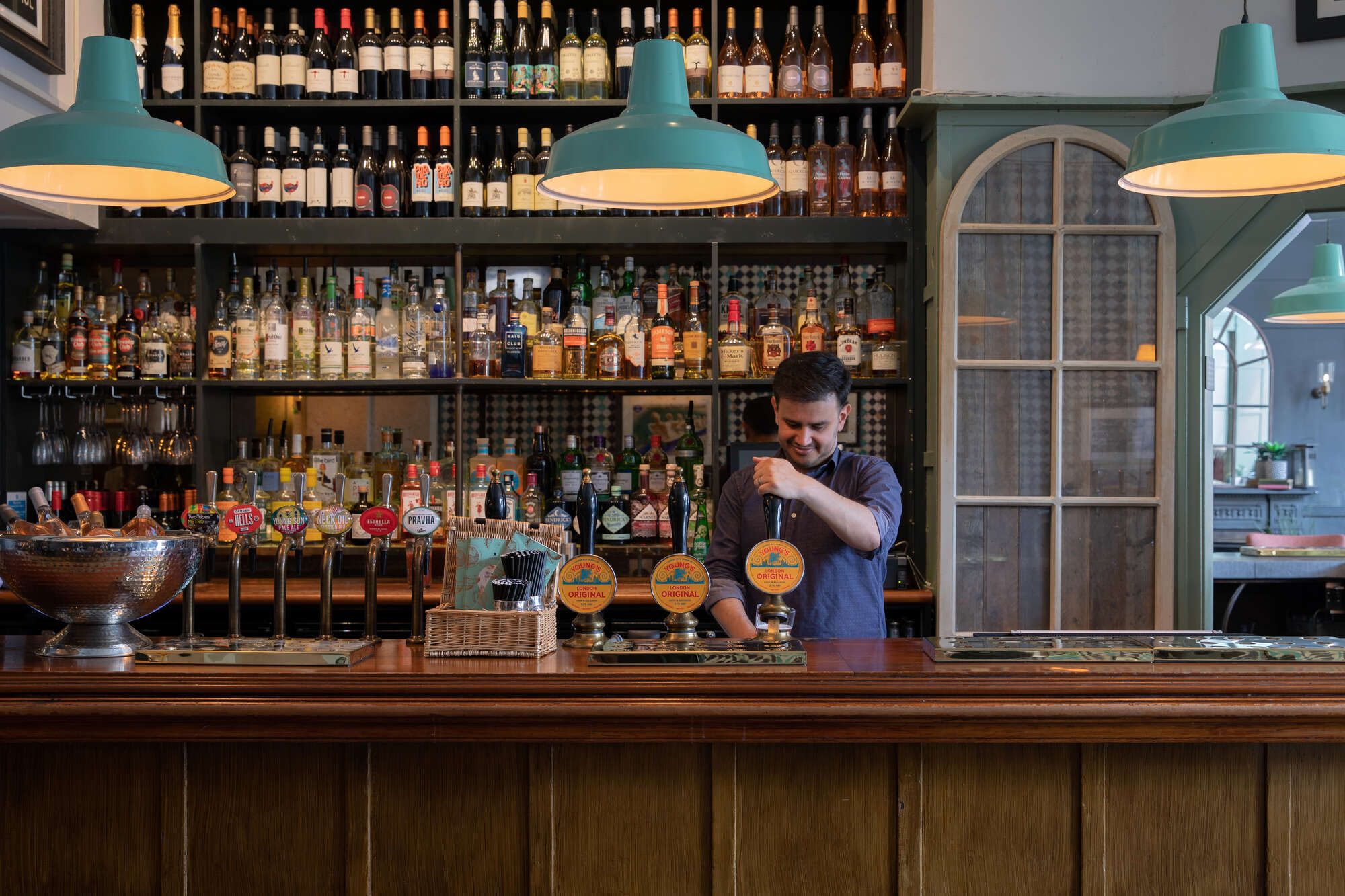 Bar area at The Eagle