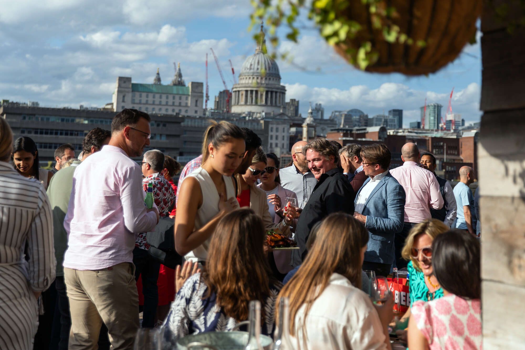 Riverside views and the London skyline at the Founders Arms