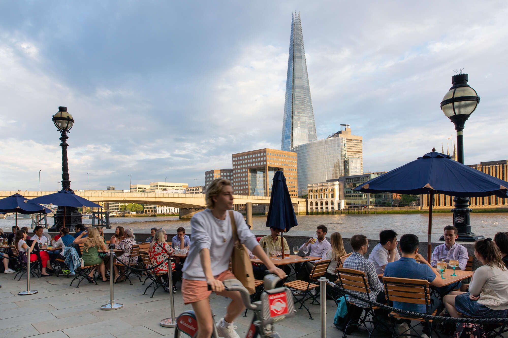 Views of the Shard from the Oyster Shed