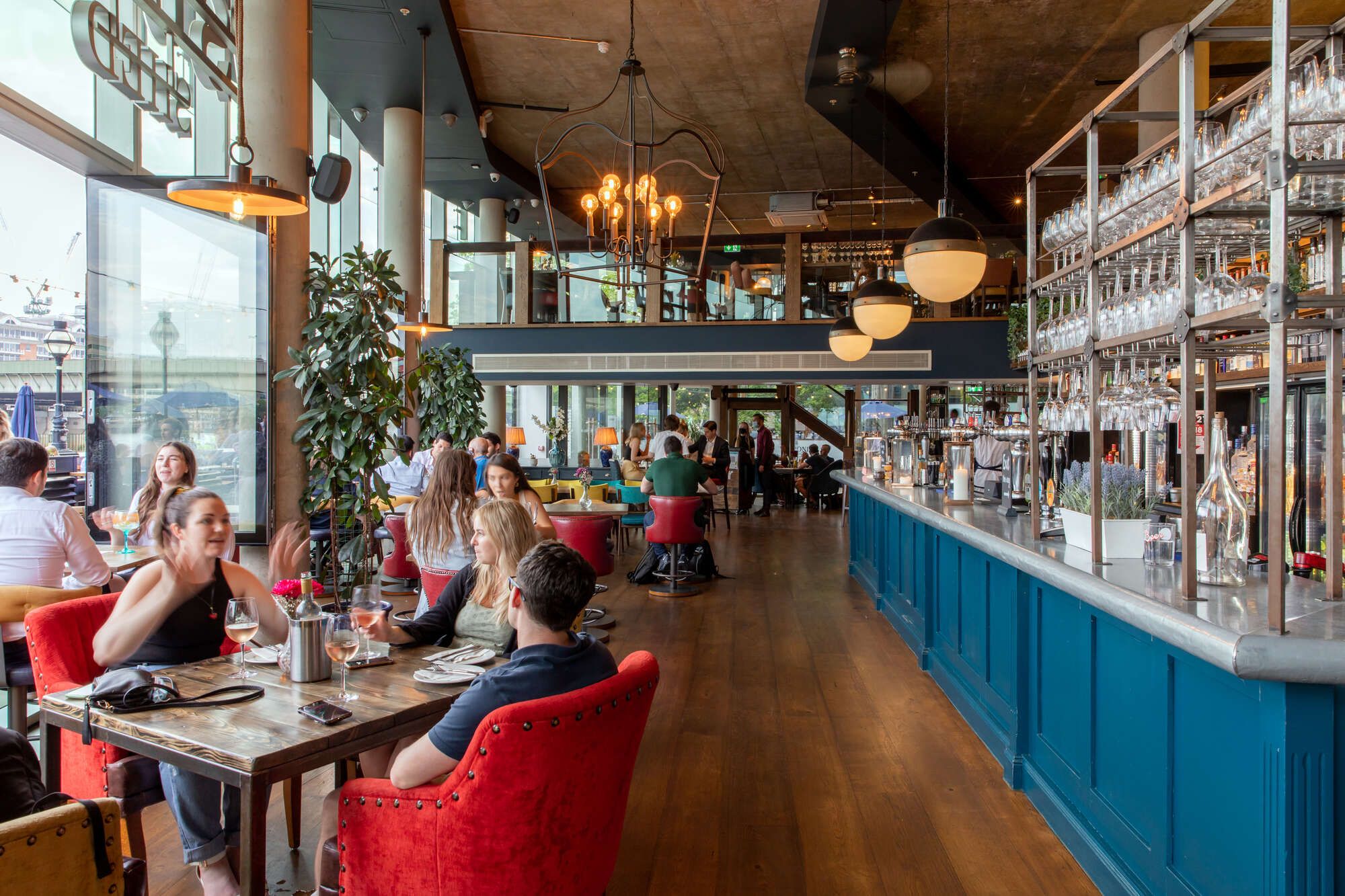 Bar area at the Oyster Shed