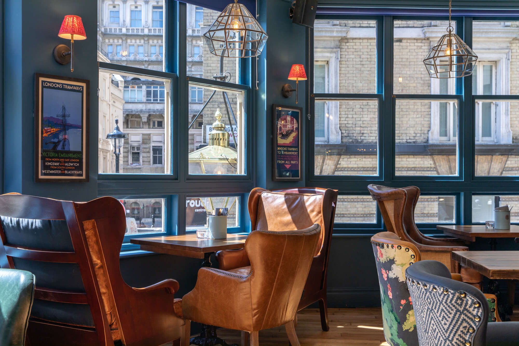 Interiors at the Theodore Bullfrog pub in Charing Cross